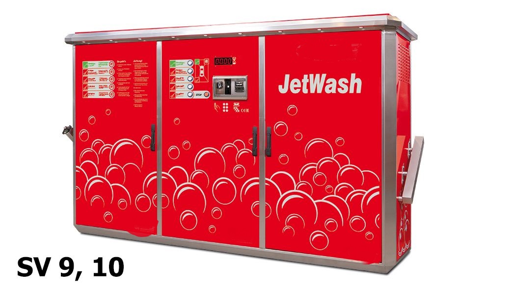JetWash PLUS ηλεκτρικά θερμαινόμενο SV9/10 Πλυντήριο αυτοκινήτων 3 θέσεων self-service