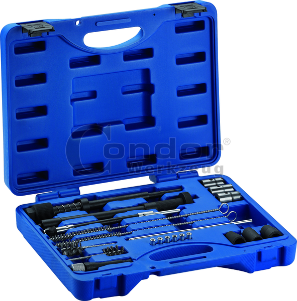 Injector Sealing Seat and Shaft Cleaning Set for diesel injectors - also on many vans and trucks