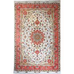 Tabriz Exclusive 319X201 Persian Style Wool & Silk Rug