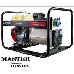 Μονοφασική γεννήτρια βενζίνης MASTER HG8000 AVR με κινητήρα HONDA