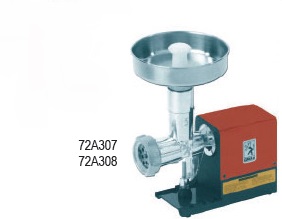 Ηλεκτρική μηχανή αλέσεως κιμά-λουκάνικου Ιταλίας(250 WATT) με ανοξείδωτο δοχείο και κόσκινο &#216;8  παραγωγή 20 kg/h
